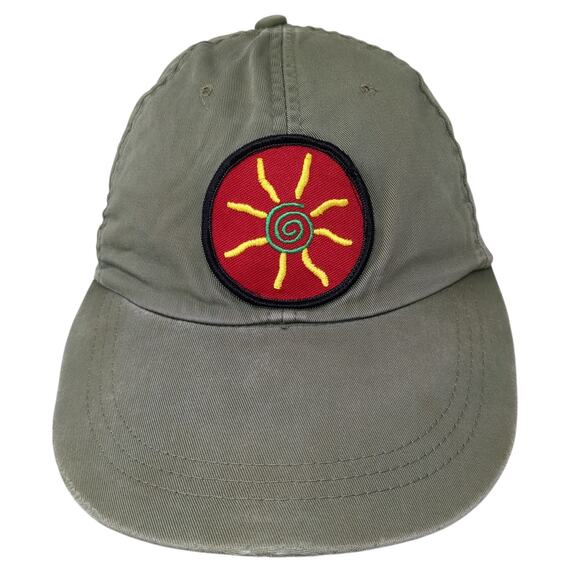 Sun Slideback Baseball Cap Green One Size Adjustable Embroidered 6 Panel Gap - Picture 1 of 9